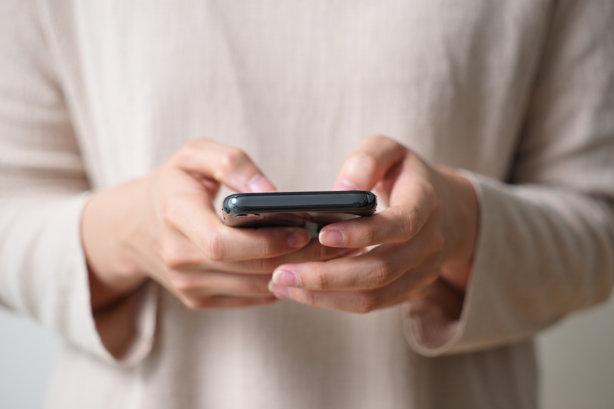 Close-Up Smartphone Use